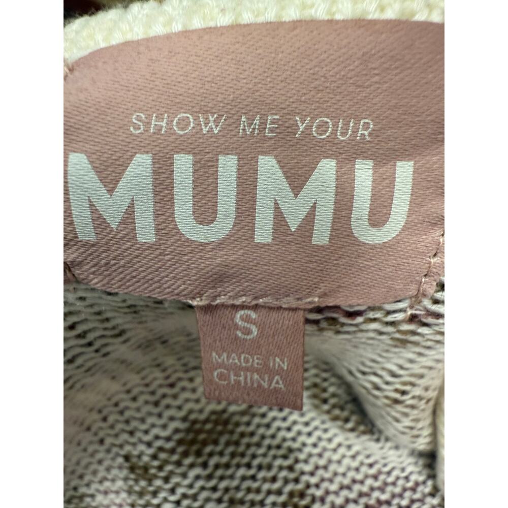 Revolve Womens Small Show Me Your MUMU Hug me sweater Rosey Leopard Knit pink - Picture 3 of 5